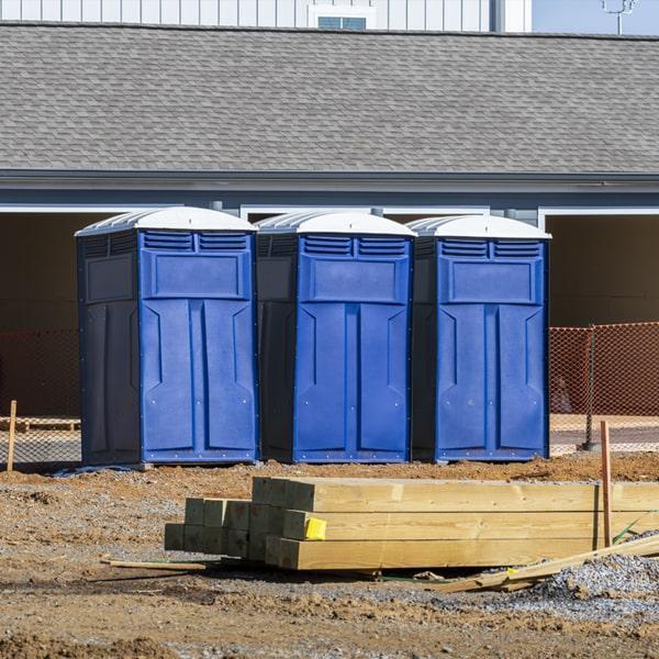 Heavy-duty construction site porta potty in San Juan Capistrano, California