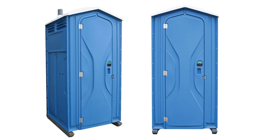 Long-term porta potty units on site in San Juan Capistrano, California